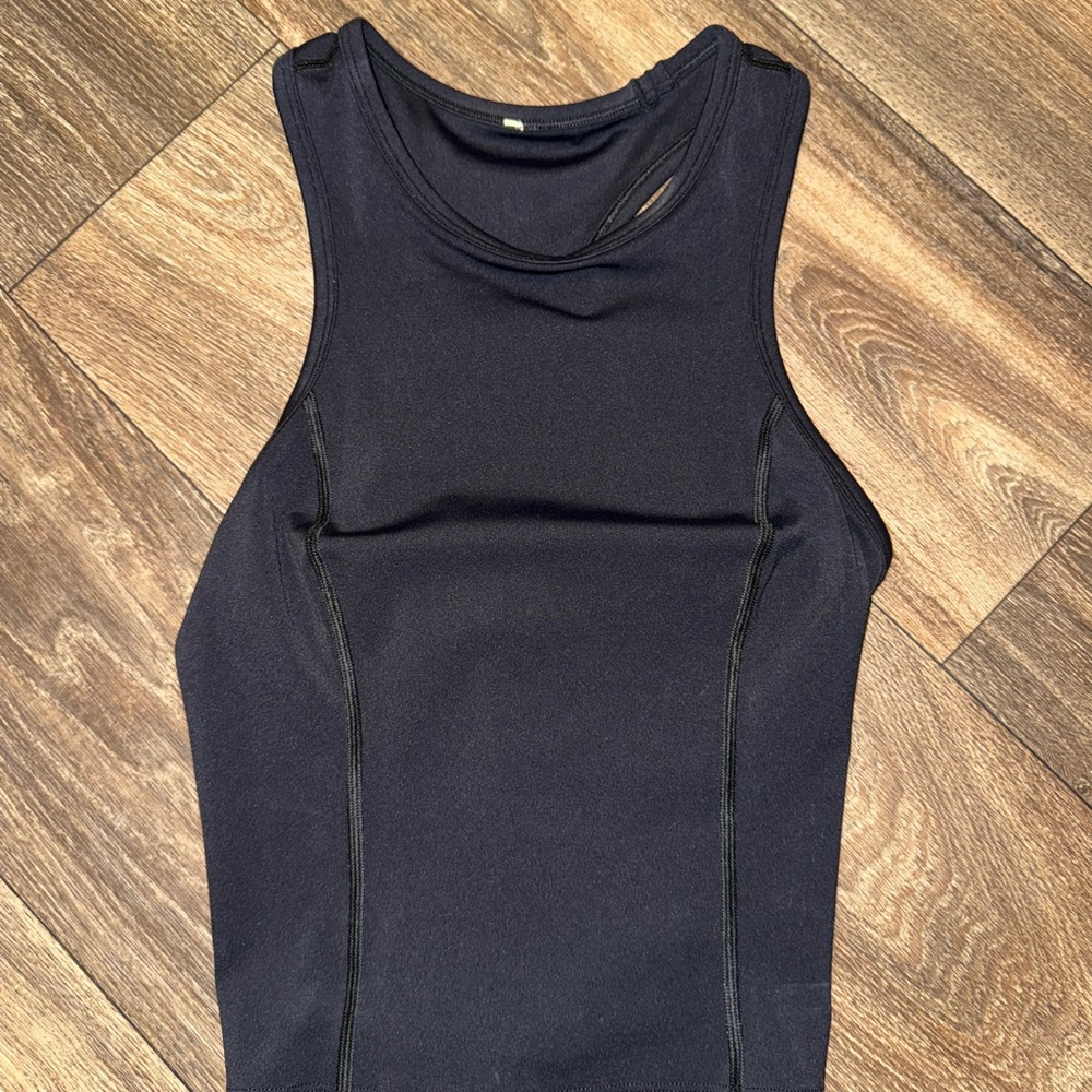 Lululemon Athletica Black Fitted Tank Top